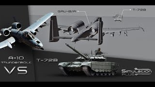 A-10 Thunderbolt Vs T-72B | Armour Piercing Simulation