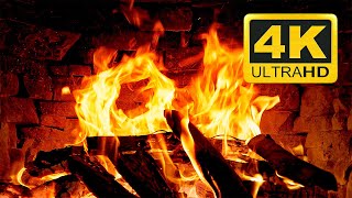 Crackling Christmas Fireplace with Relaxing Fireplace Sounds 3 Hours🔥Fireplace Screensaver 4K on TV