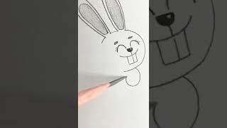 #shorts cute rabbit bunny drawing #kidsdrawingacademy#rabbit#bunny