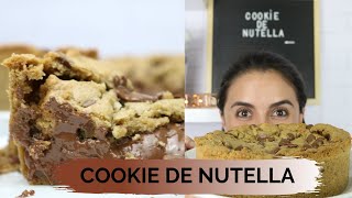 COOKIE DE NUTELLA RECEITA FÁCIL | APRENDA COMO FAZER A RECEITA DE COOKIE DE NUTELLA GIGANTE