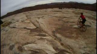 Slickrock Biking at Dalton Wells Moab - 31 Mar 09