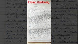 essay on gardening/#shabbseducation /#shortsfeed .