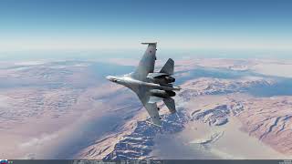 DCS World 4 F-16's vs 4 Su-27's BVR and SEAD (with ECM)