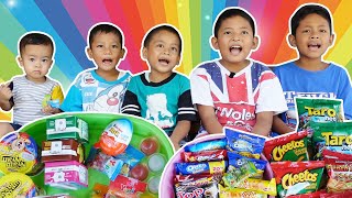 Drama Anak Zafran Membeli Jajanan Kinder Joy Nyam Nyam Oreo Susu Kotak Yupi Cheetos Taro