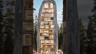 Modern Architecture: Curved Building Design with Stunning Windows #modernexterior