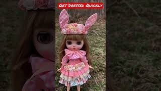 Get dressed quickly #blythedoll #blythedollclothes #blythedolllovers #blythe