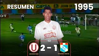 Universitario 2-1 Sporting Cristal | Resumen | 1995 | Goles de Begazo y Carty⚽🎞