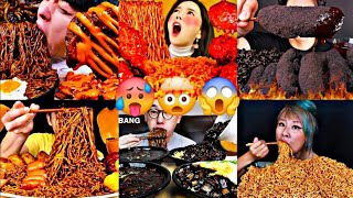 The Spicy Noodles Gauntlett:- MUKBANGERS VS HEAT 🥵 🔥 🌶