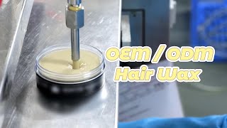 Yellow Hair Wax Production at Xiran Cosmetics Manufacturer