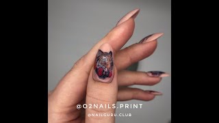 Печать дизайнов на принтере для ногтей O2Nails