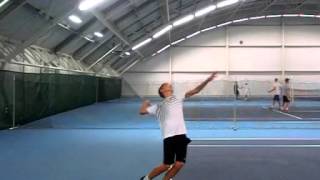 Kristian Kubik, serve side view, 240 fps