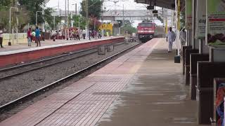 ED WAP-4 SRC - MAS AC SF Express Overtakes Krishna and Blasts Kavali at 110 Kmph