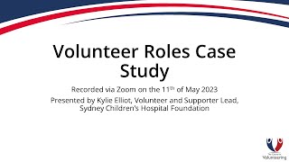 National Standards - Volunteer Roles Case Study