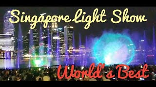 World's Best Light Show in Singapore | Colorful Light Show