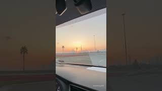 Sunset Dubai sky line