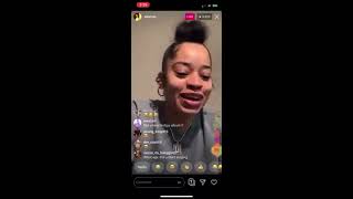 Ella Mai on IG live explainig why she likes music.