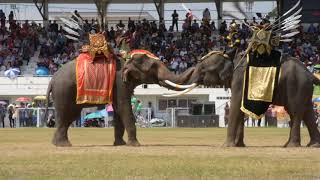 มหาวีรกรรมสงครามยุทธหัตถีแห่งอุษาคเนย์ สมเด็จพระนเรศวรมหาราช |มหัศจรรย์งานช้างสุรินทร์ ปี 2561[รอบ1]