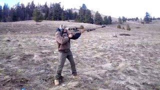 Jay shooting the PGW LRT-3 .50bmg standing free hand