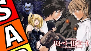 RANKING ALL DEATH NOTE CHARACTERS!! (Death Note Tier List/Anime Tier List)