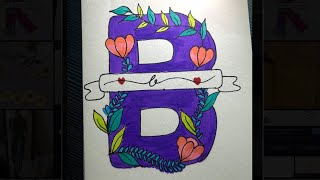 Blooming Alphabet - B