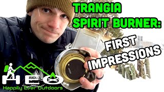 Trangia Spirit Burner with mini windshield + Emberlit FireAnt