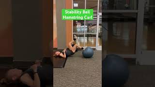 Stability Ball Hamstring Curl