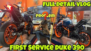 Duke 390 First service Cost 🤨 || Service cost duke 390 2024 @Sanjaybhaivlog302