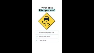 Did you get 3 correct answers? #driving #roadsign #test #quiz