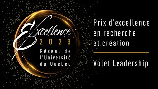 Martin Goyette, lauréat du Prix d’excellence en recherche et création, volet Leadership 2023