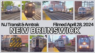 Labor Day Special: NJT & Amtrak Action at New Brunswick - Filmed April 28, 2024