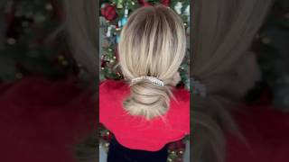 Easy Holiday Hair #wigs #wigstyle #partyhairstyle #hairtutorial #christmas