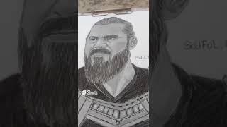 Ertugul Ghazi Drawing ❤️ #Shorts #ertugrulghazi