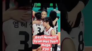 Pyo mega yeum Hye seon Best moment #volleyball  #mega #redspark #megawatihangestri #redsparks