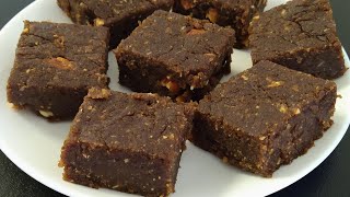 Ragi Burfi | Ragi Halwa | Finger Millet Burfi | Healthy Burfi | Nachni Burfi | Finger Millet Fudge