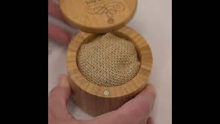 Personalised Bamboo Wedding Ring Box - Product Snippet