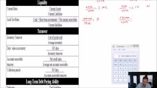 Module 12, Video 4 - Ratio Analysis - Problem 12-3A