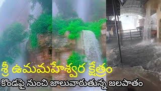 Umamaheshwara Temple || శ్రీ ఉమమహేశ్వర క్షేత్రం కొండపై నుంచి జాలువారుతున్న జలపాతం