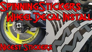 Yamaha MT-10 Wheel decal install | Spinningstickers | discount code