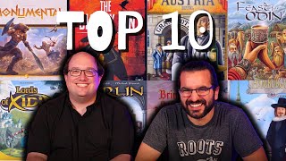 TOP TEN BOARD GAMES WE HAVE NEVER PLAYED! | Grail Games!