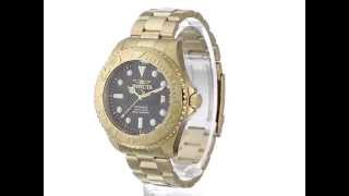 Invicta 15191 Pro Diver Pro Driver Enchapado Oro de 18k Dial Fibra Carbon Negro