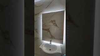 Hidden led lighting in bathroom #bathroomlightingdesign #ledlights #bathroomdesignideas #diy