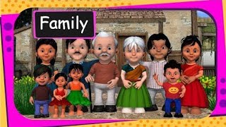 Family members name in english and hindi l family members l परिवारों के नाम