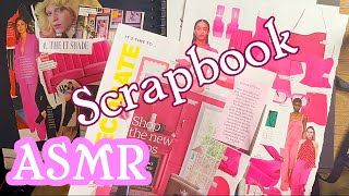 ASMR | Scrapbook With Me (Fashion, Interiors, The Queen) | whispered, magazine sounds, page turning