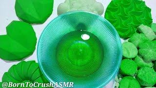 Green Baking Soda Crush | Gritty Gym Chalk Water Crumble | Satisfying | ASMR Baking Soda |