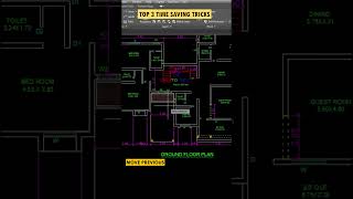 Top 3 Time Saving Tricks 👌  in AutoCAD #shorts #autocad2023