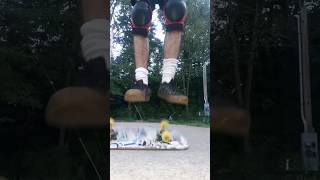 Doing TRICKS on CHEAPEST Skateboard! #shorts #skating #stunts