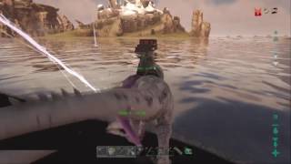 Ark : Raised T-Rex vs Wild Giga  Official Server Xbox  Trex versus