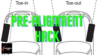 PRE-ALIGNMENT HACK AFTER TIEROD END CHANGE | GET FRONT WHEELS STRAIGHT ENOUGH TO GET AN ALIGNMENT