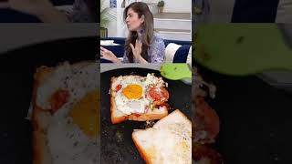 😲Kiran Khan ne bataya egg khgina | How to make egg bread| #shorts​ #youtubeshorts​ #viralvideo​