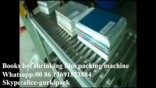 Books film shrinking wrapping machine,automatic shrinking film packing machine